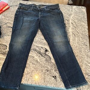 Y2K- Vintage GAP Dark Blue Premium Denim Capri Jeans 8/29